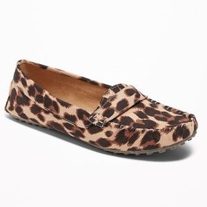Leopard Driving Loafers